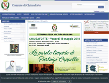 Tablet Screenshot of comune.chiusaforte.ud.it